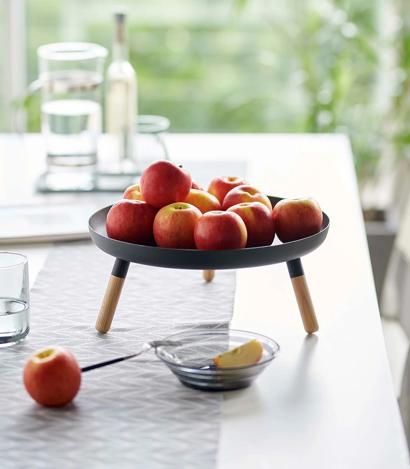 Countertop Pedestal Tray (5" H) - Steel + Wood - Image 11