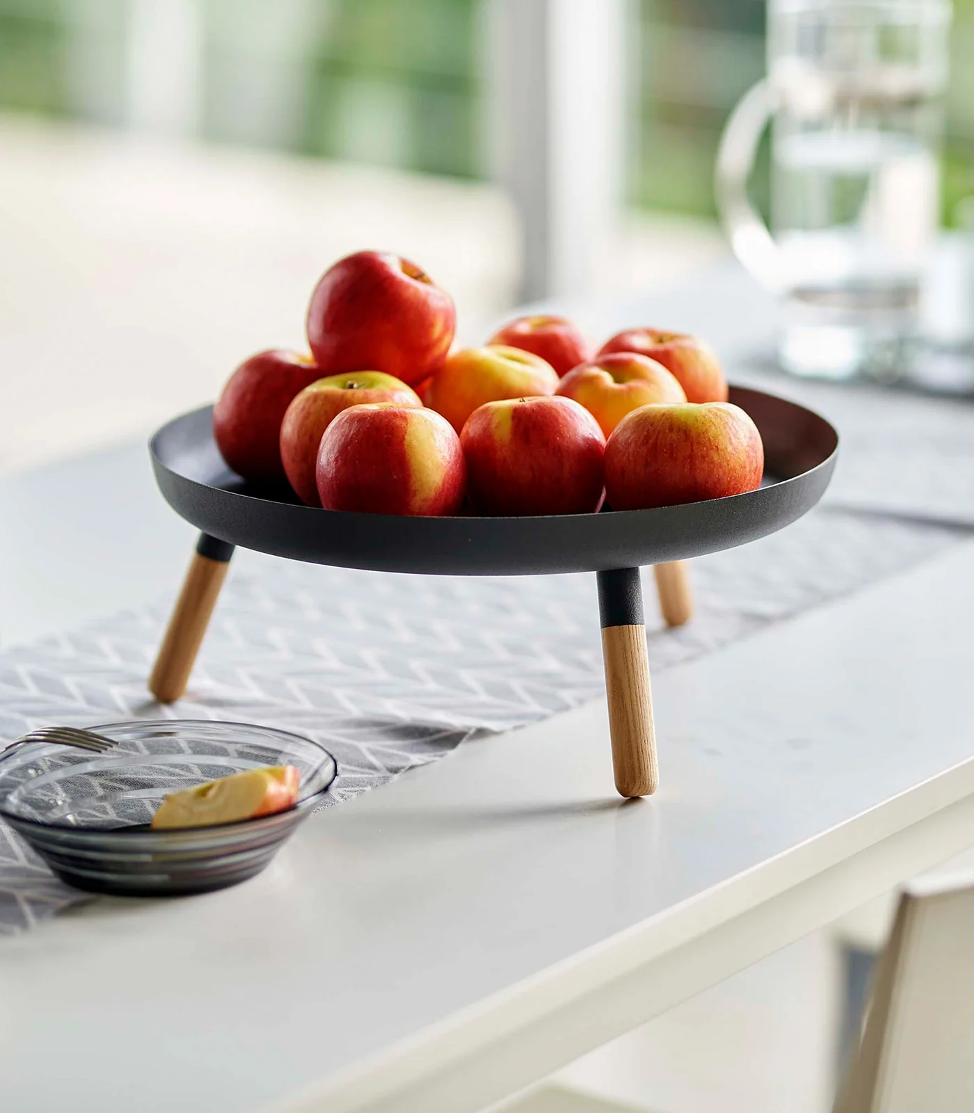 Countertop Pedestal Tray (5" H) - Steel + Wood - Image 12