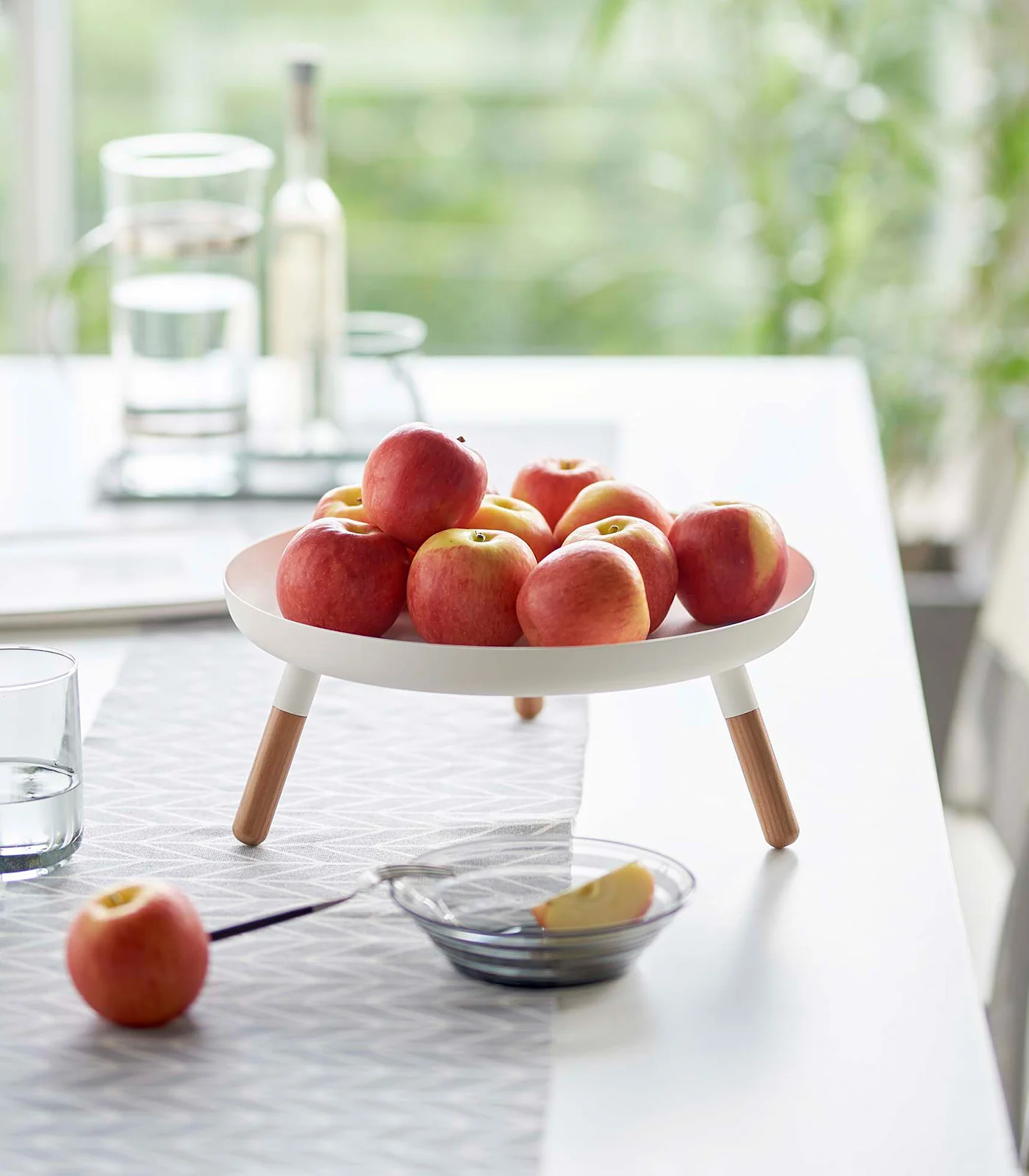 Countertop Pedestal Tray (5" H) - Steel + Wood - Image 3
