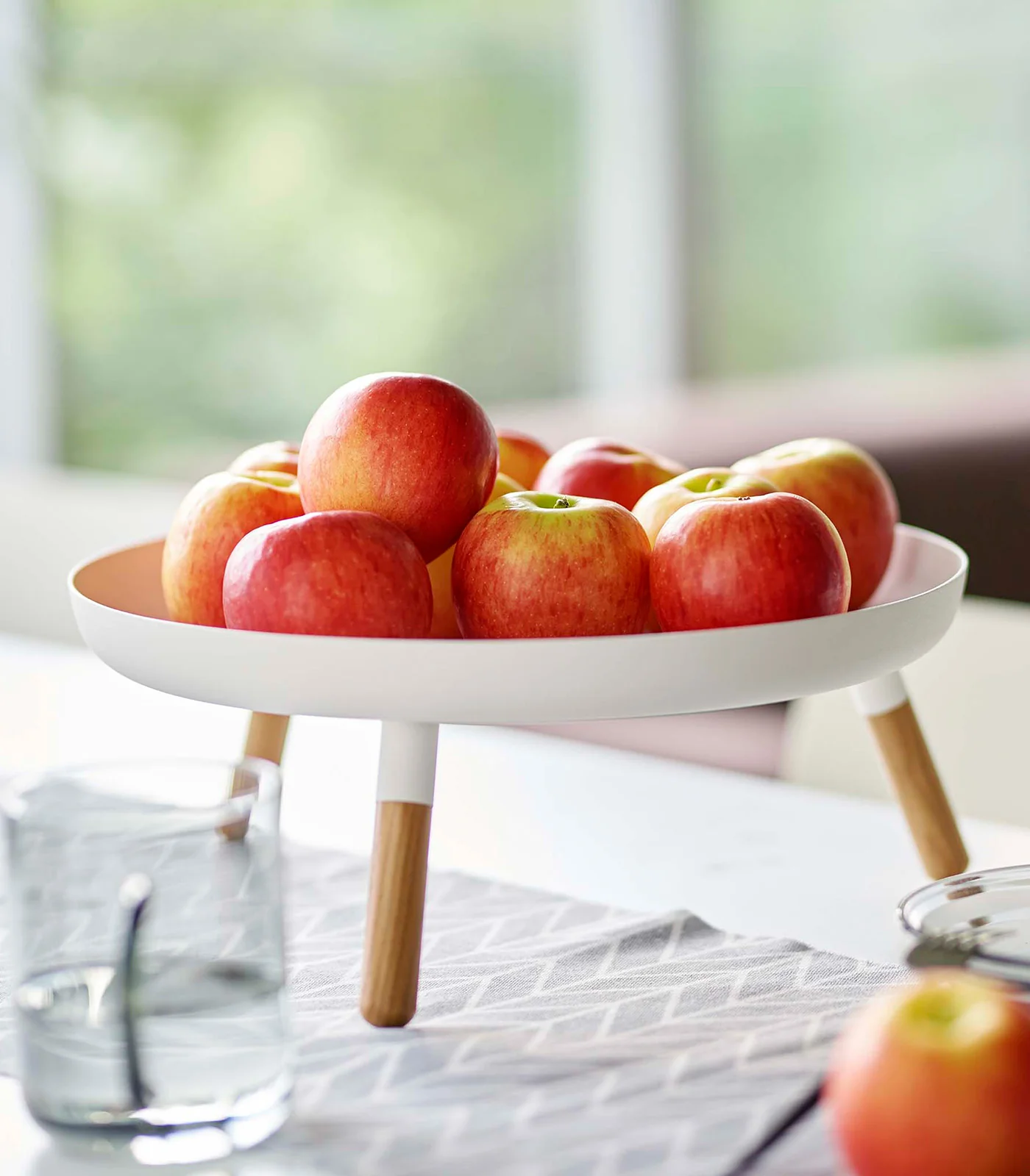 Countertop Pedestal Tray (5" H) - Steel + Wood - Image 6