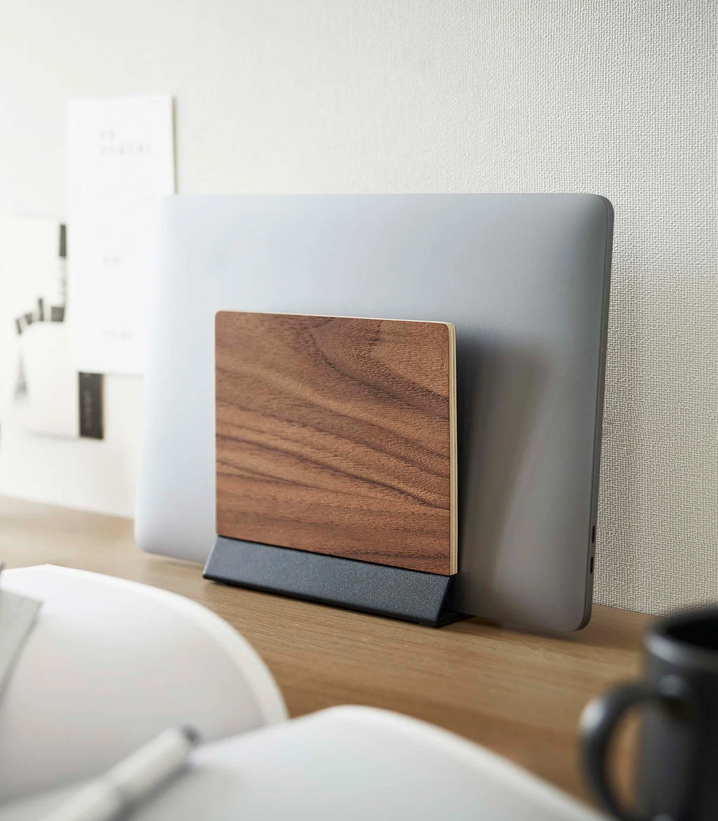 Slim Laptop Stand - Steel + Wood - Image 10