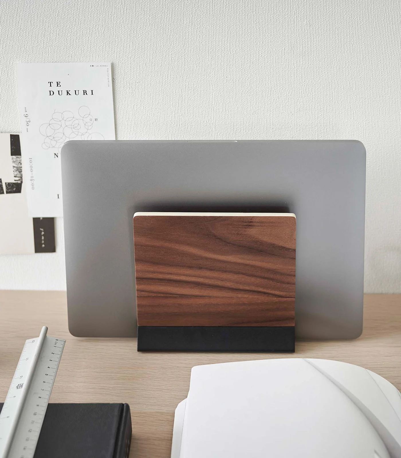Slim Laptop Stand - Steel + Wood - Image 13