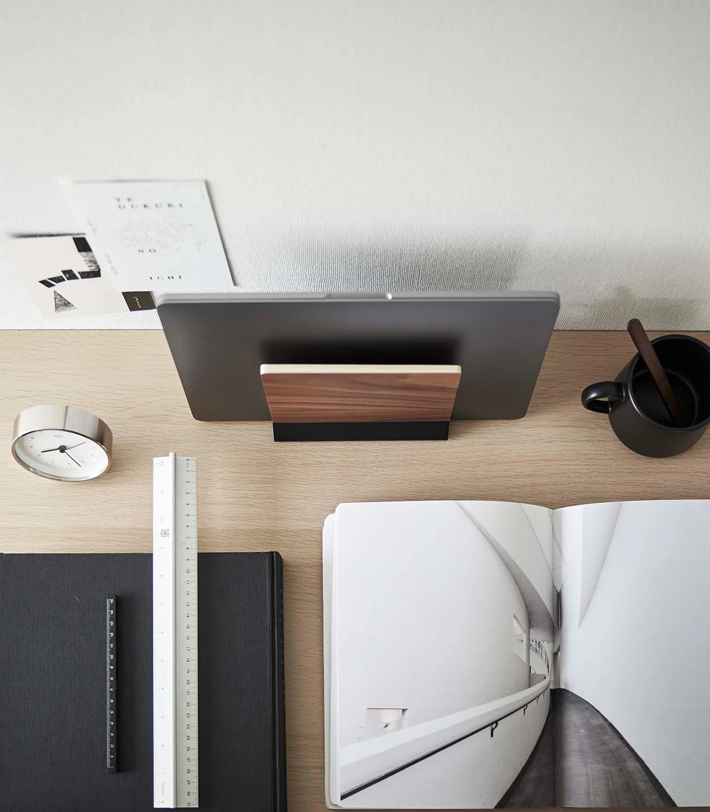 Slim Laptop Stand - Steel + Wood - Image 14