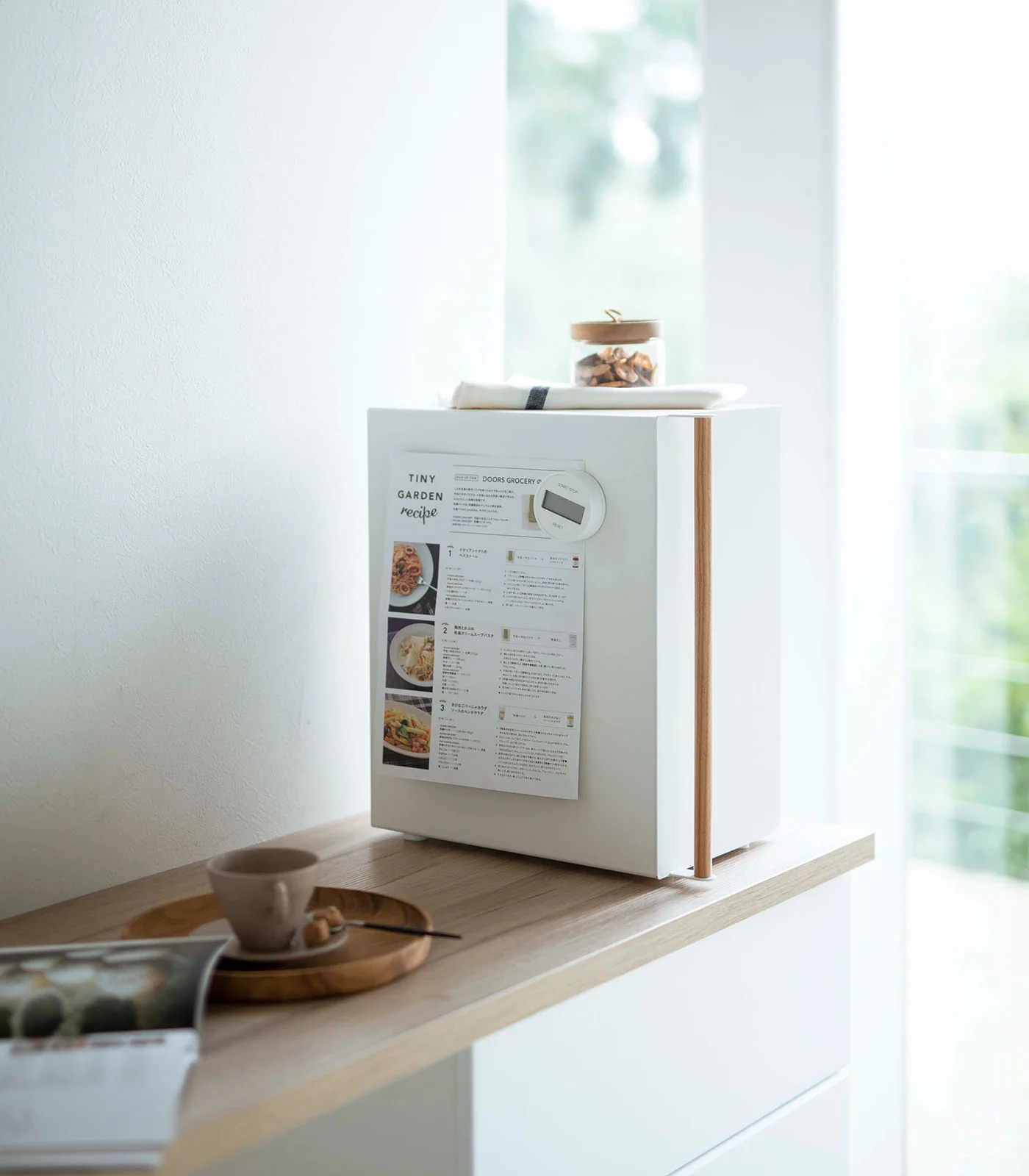 Bread Box - Vertical - Steel + Wood - Image 3
