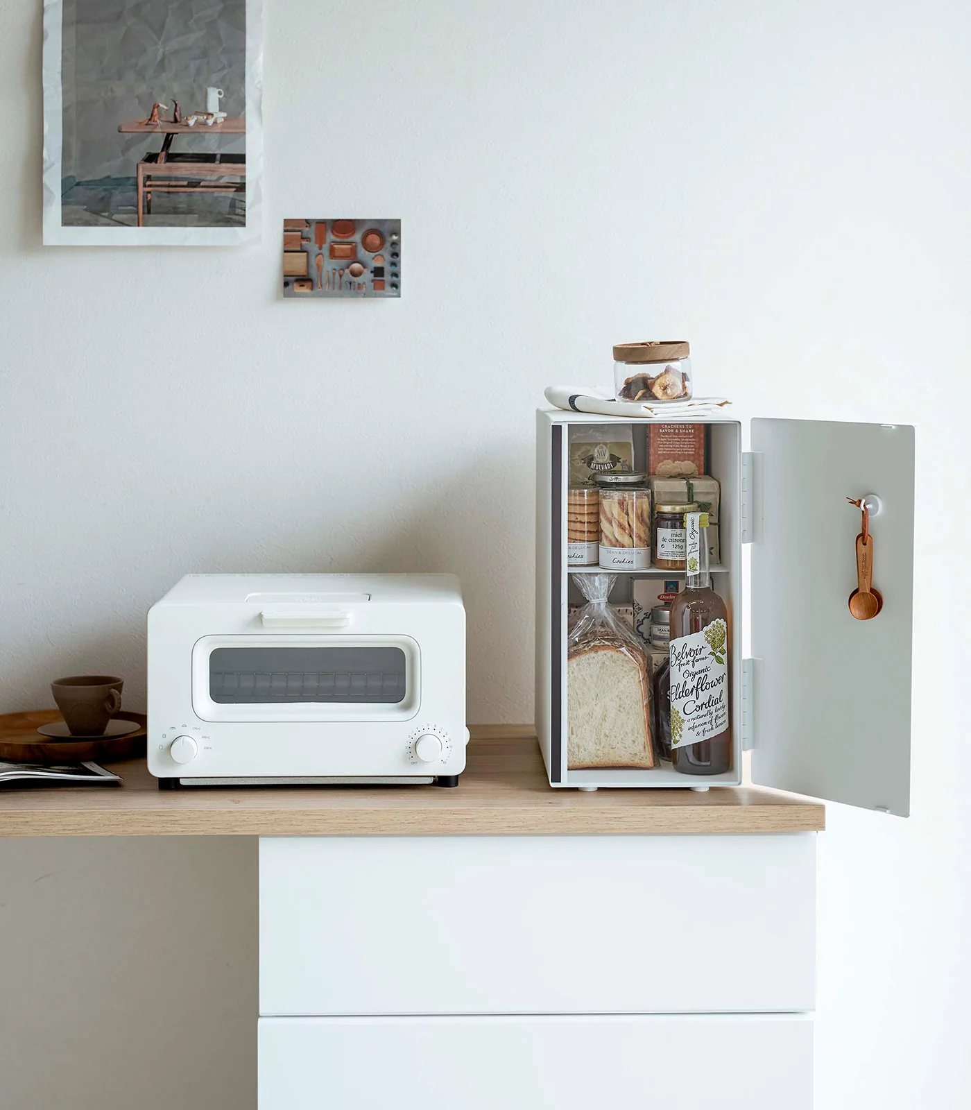 Bread Box - Vertical - Steel + Wood - Image 5