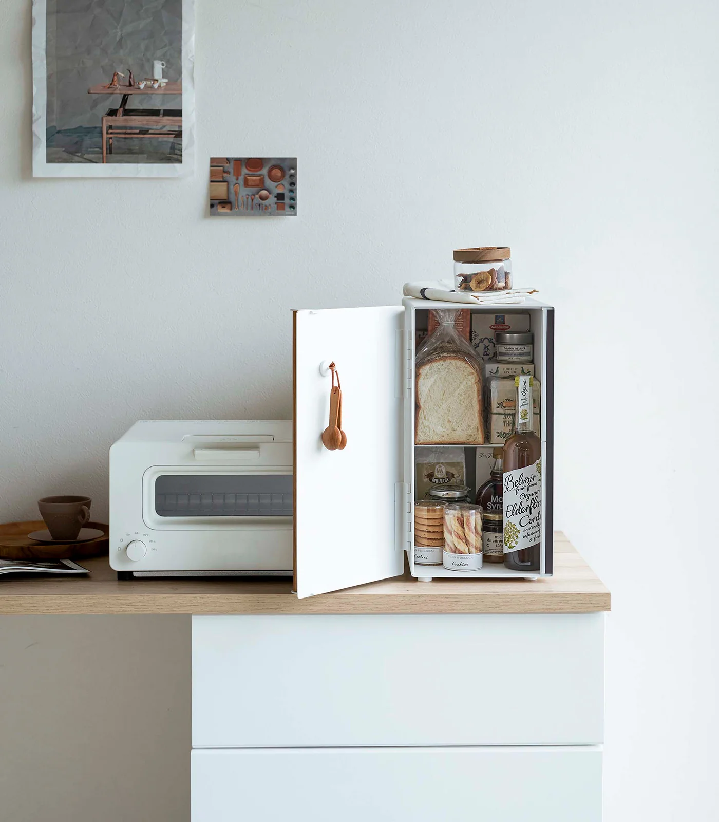 Bread Box - Vertical - Steel + Wood - Image 6