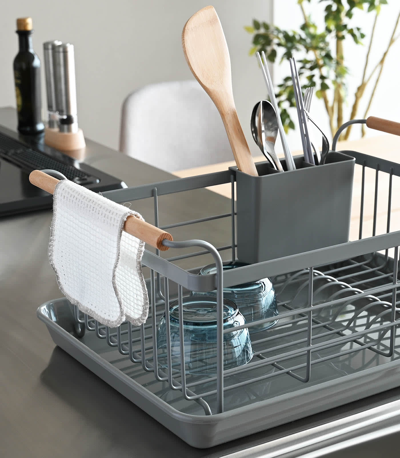 Dish Rack - Steel + Wood - Image 12