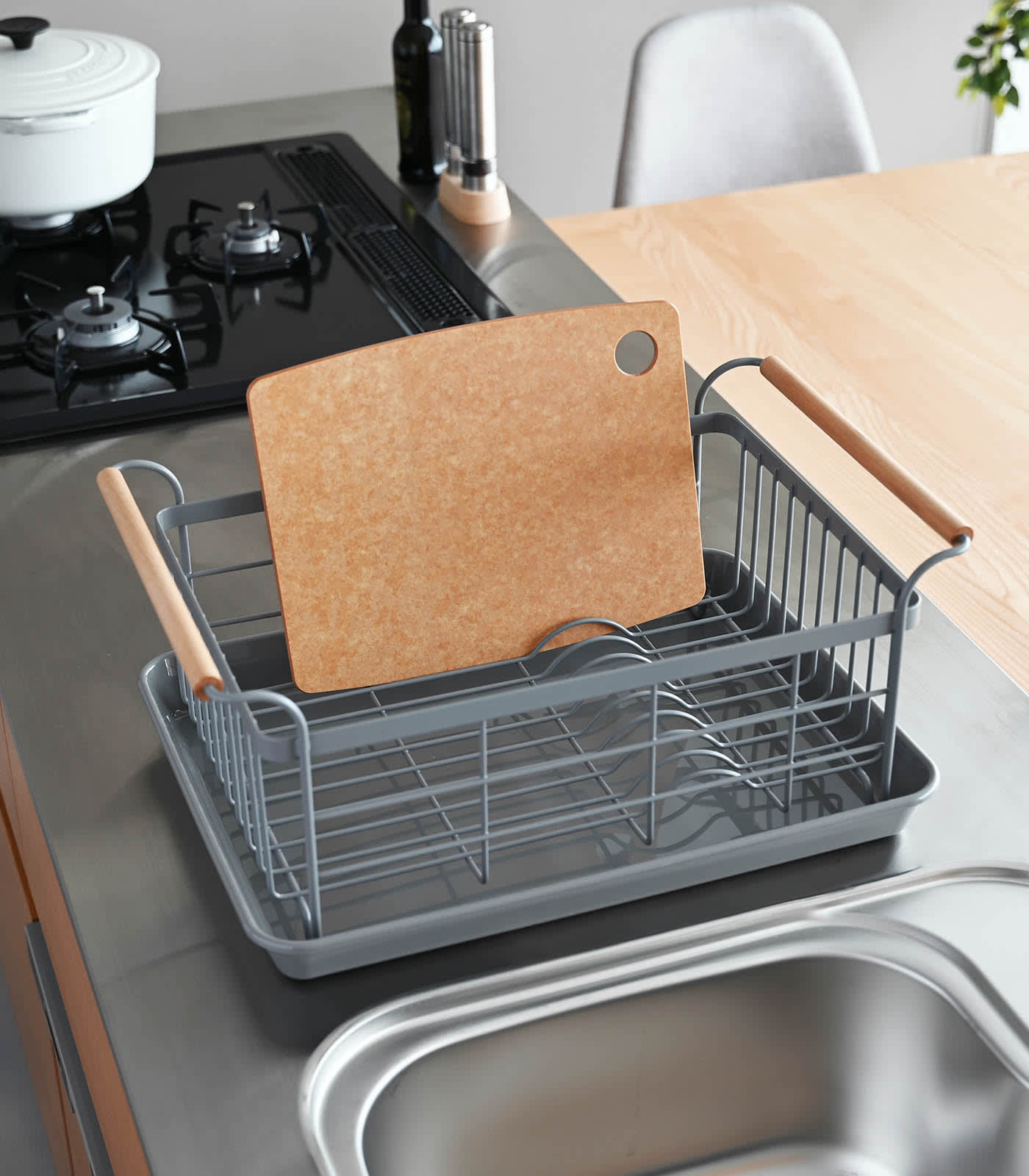 Dish Rack - Steel + Wood - Image 13