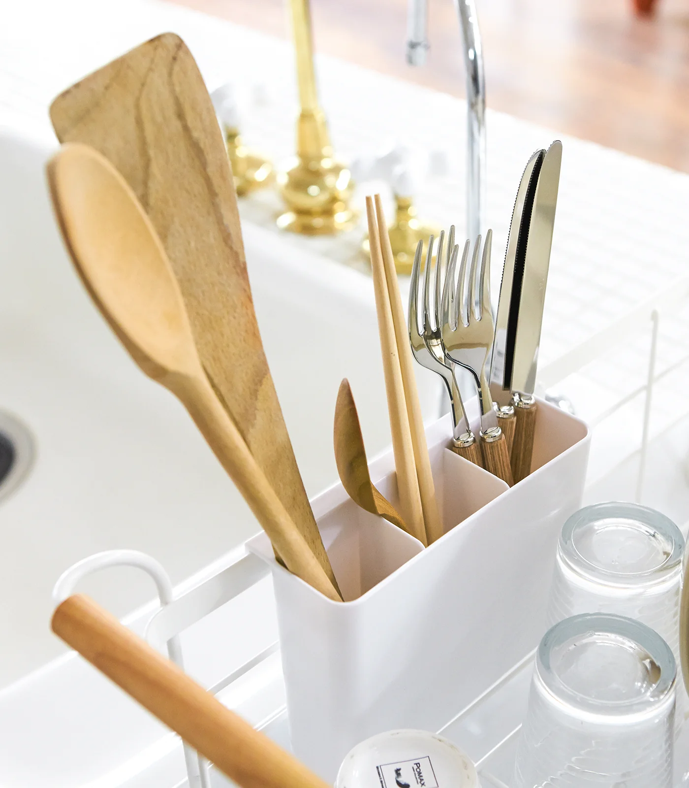 Dish Rack - Steel + Wood - Image 4