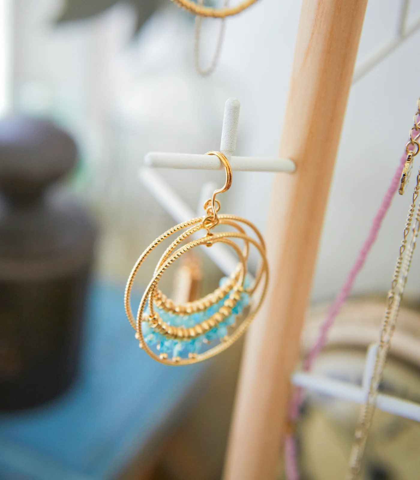 Jewelry + Accessory Stand - Steel + Wood - Image 4