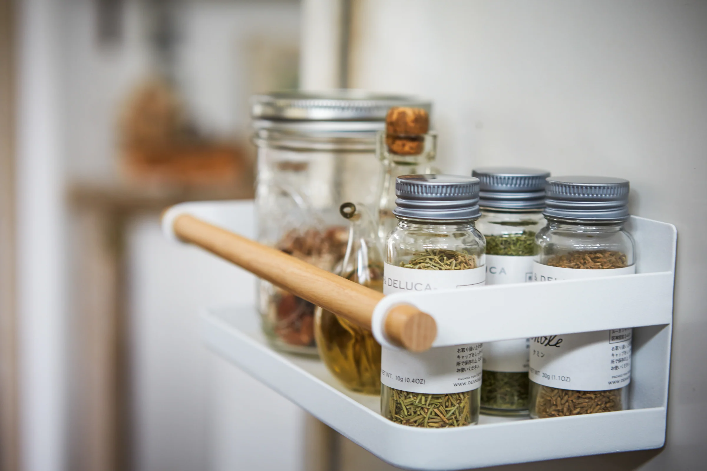 Magnetic Storage Caddy - Steel + Wood - Image 4