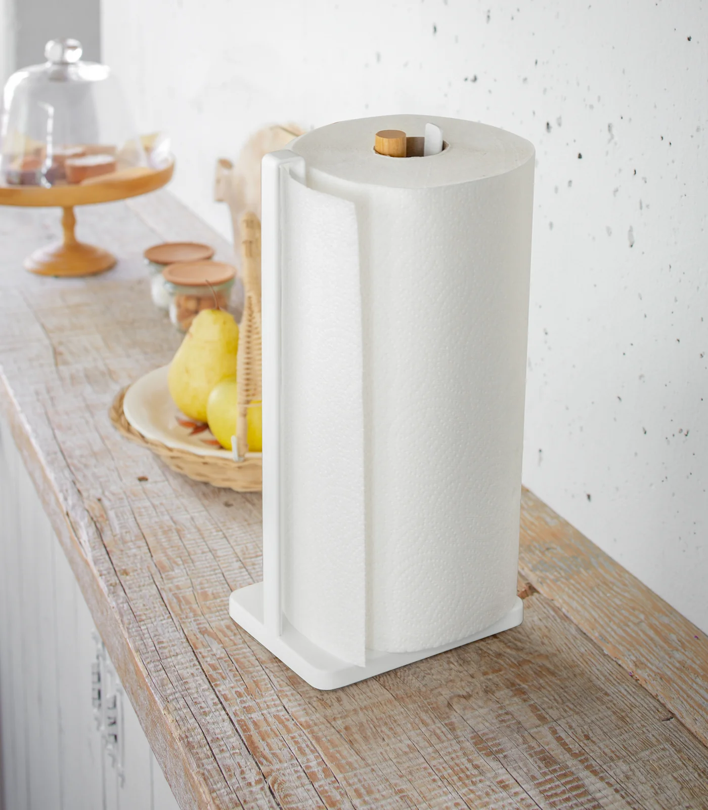 Paper Towel Holder - Steel + Wood - Image 4