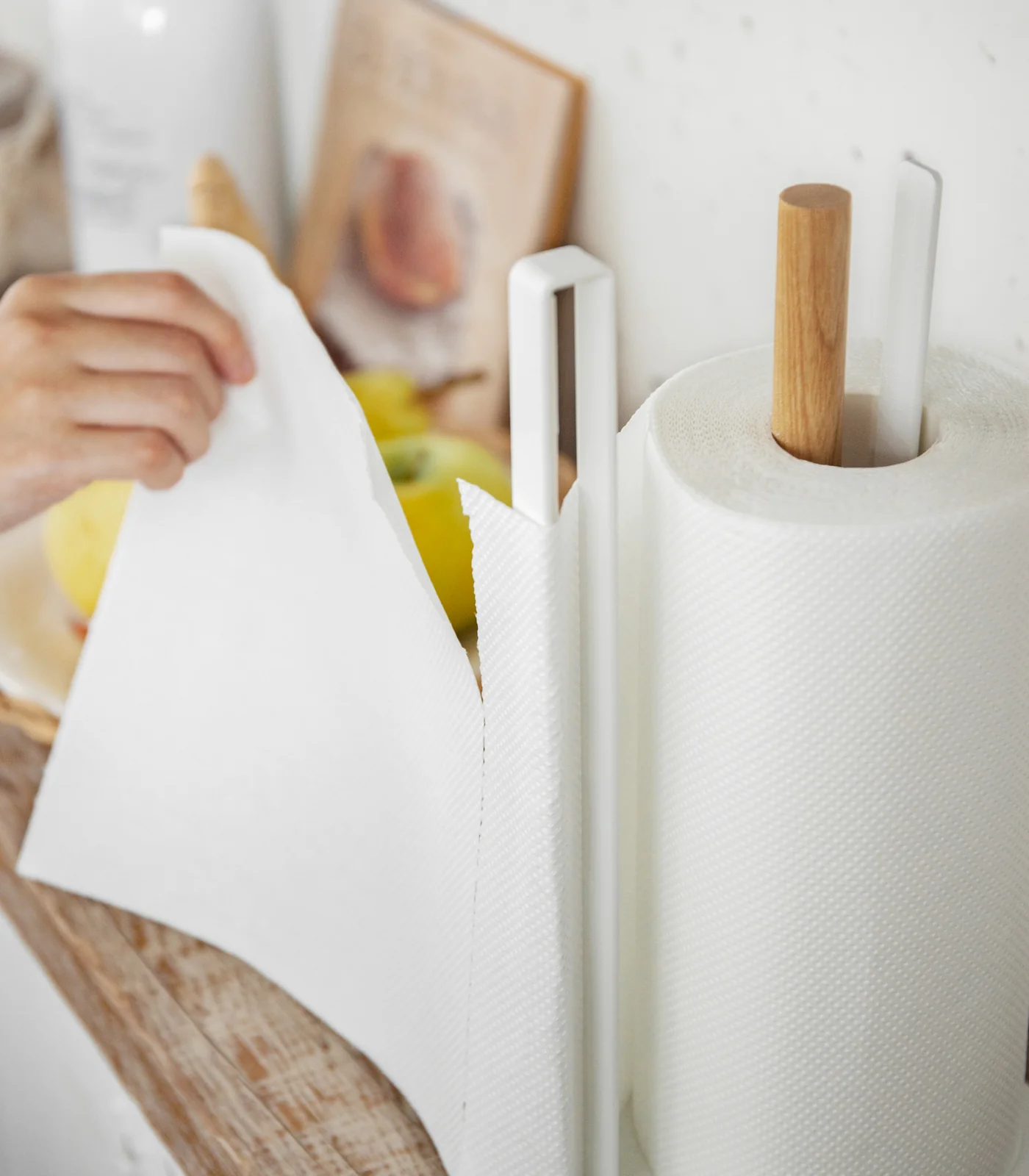 Paper Towel Holder - Steel + Wood - Image 5