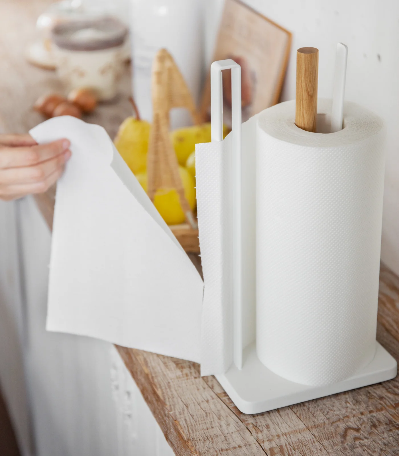 Paper Towel Holder - Steel + Wood - Image 7
