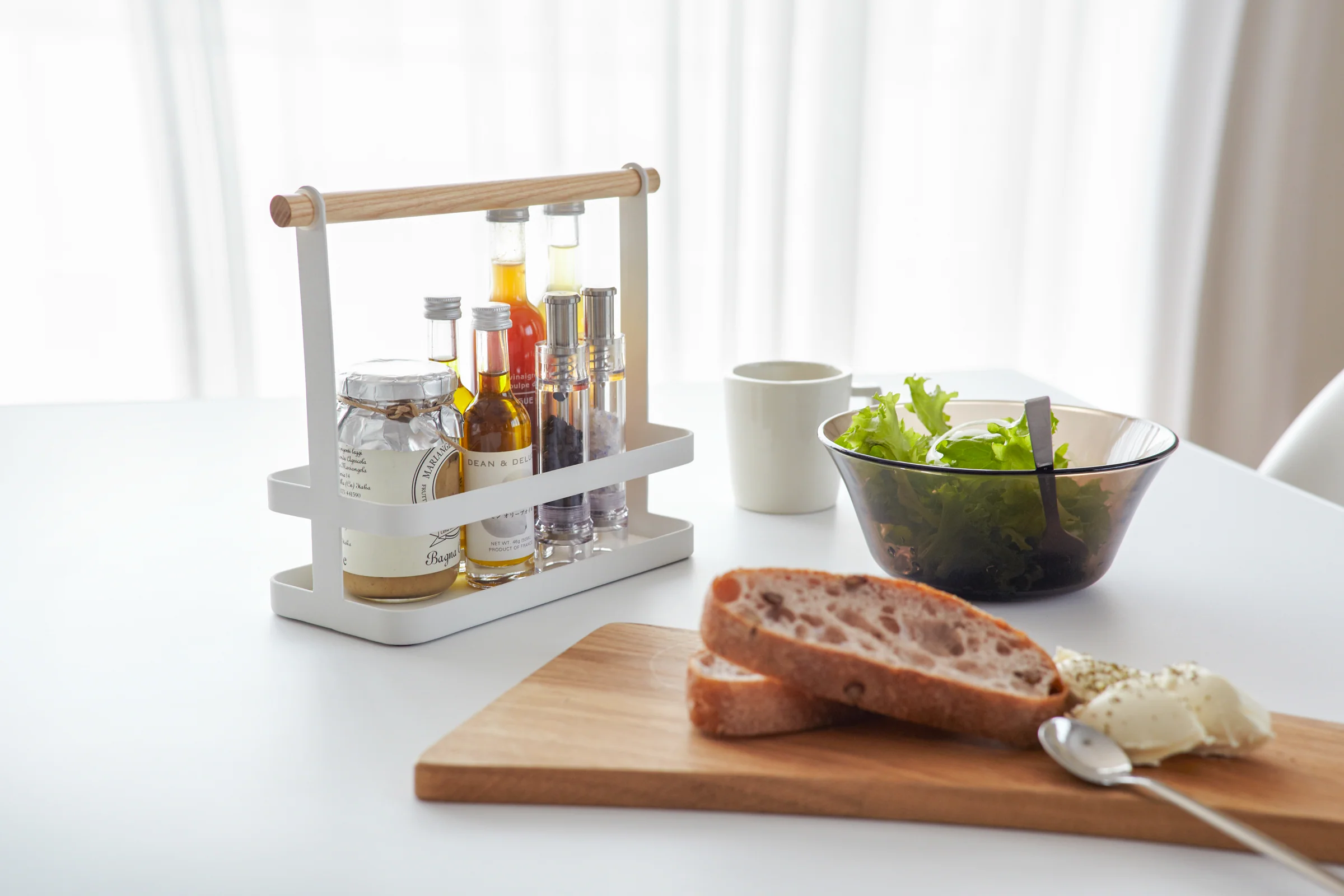 Tabletop Storage Caddy - Steel + Wood - Image 4