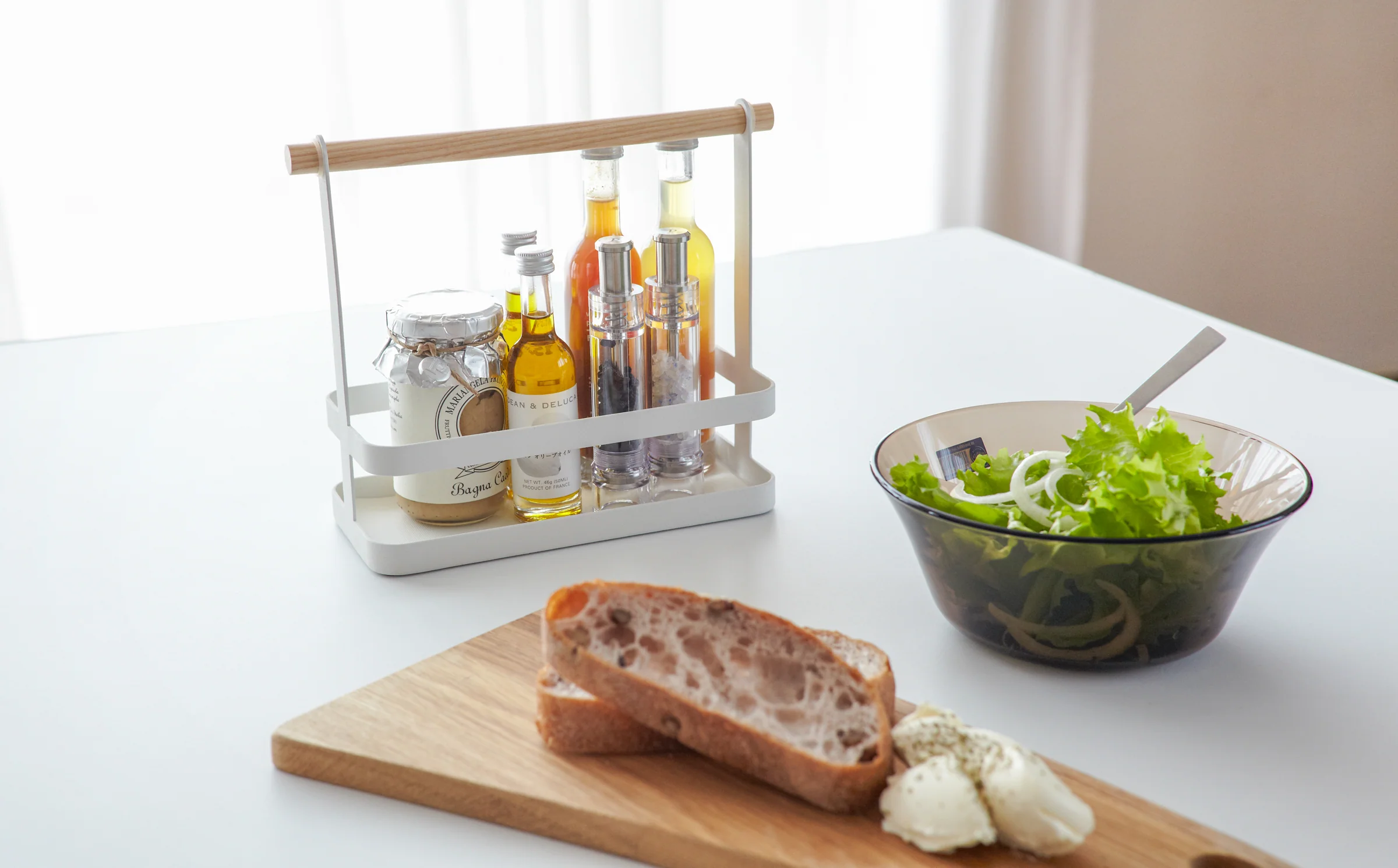 Tabletop Storage Caddy - Steel + Wood - Image 5