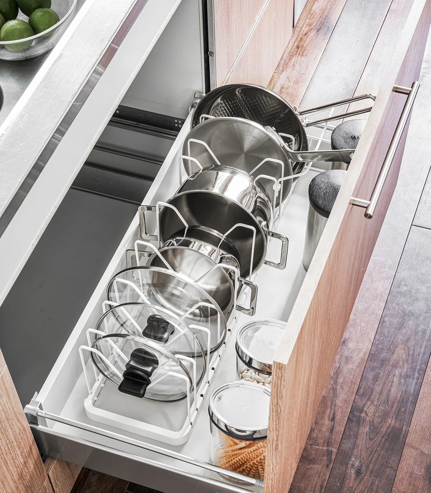 Adjustable Pot Lid Organizer - Steel - Image 3