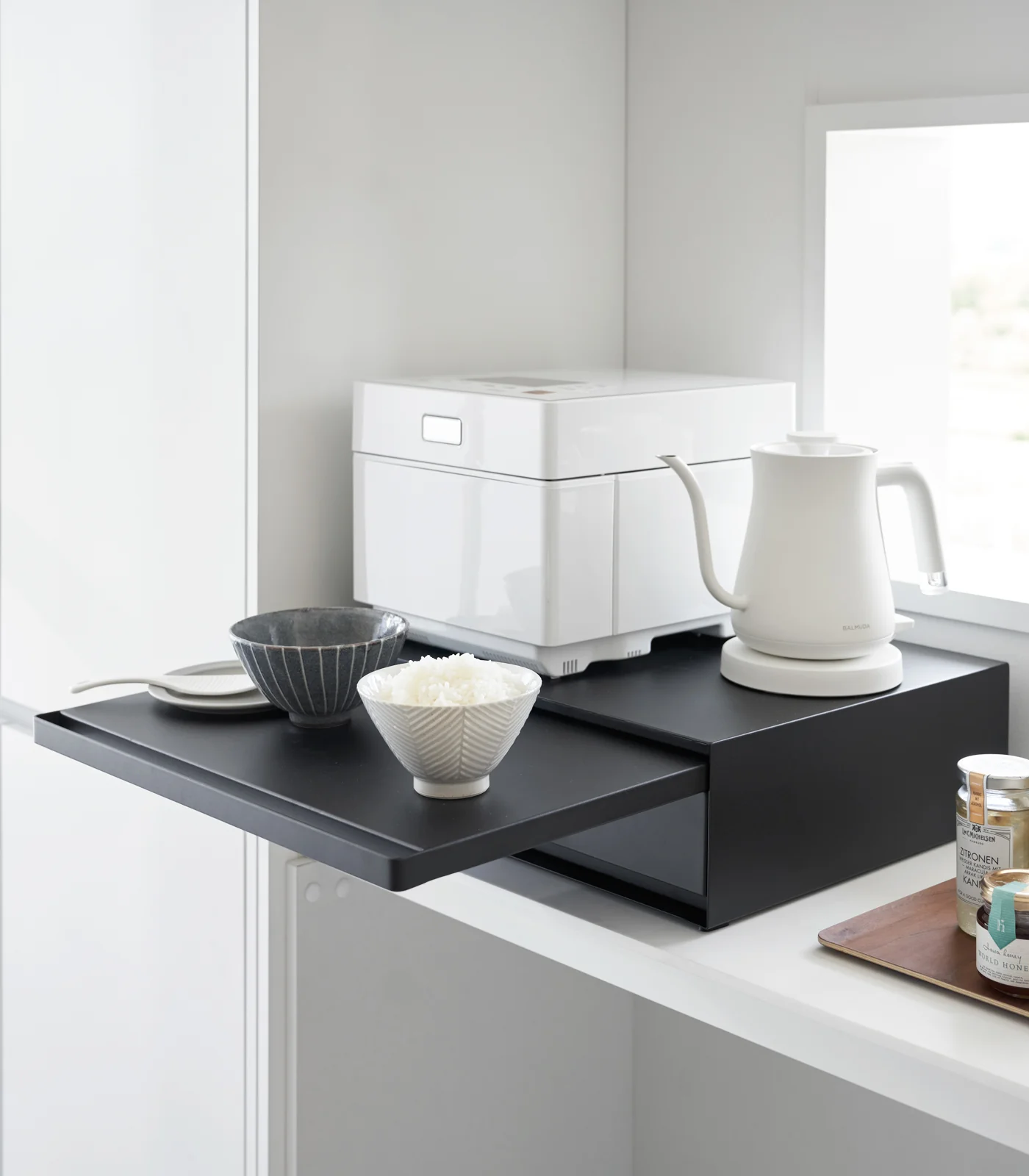 Countertop Drawer with Pull-Out Shelf - Steel - Image 18