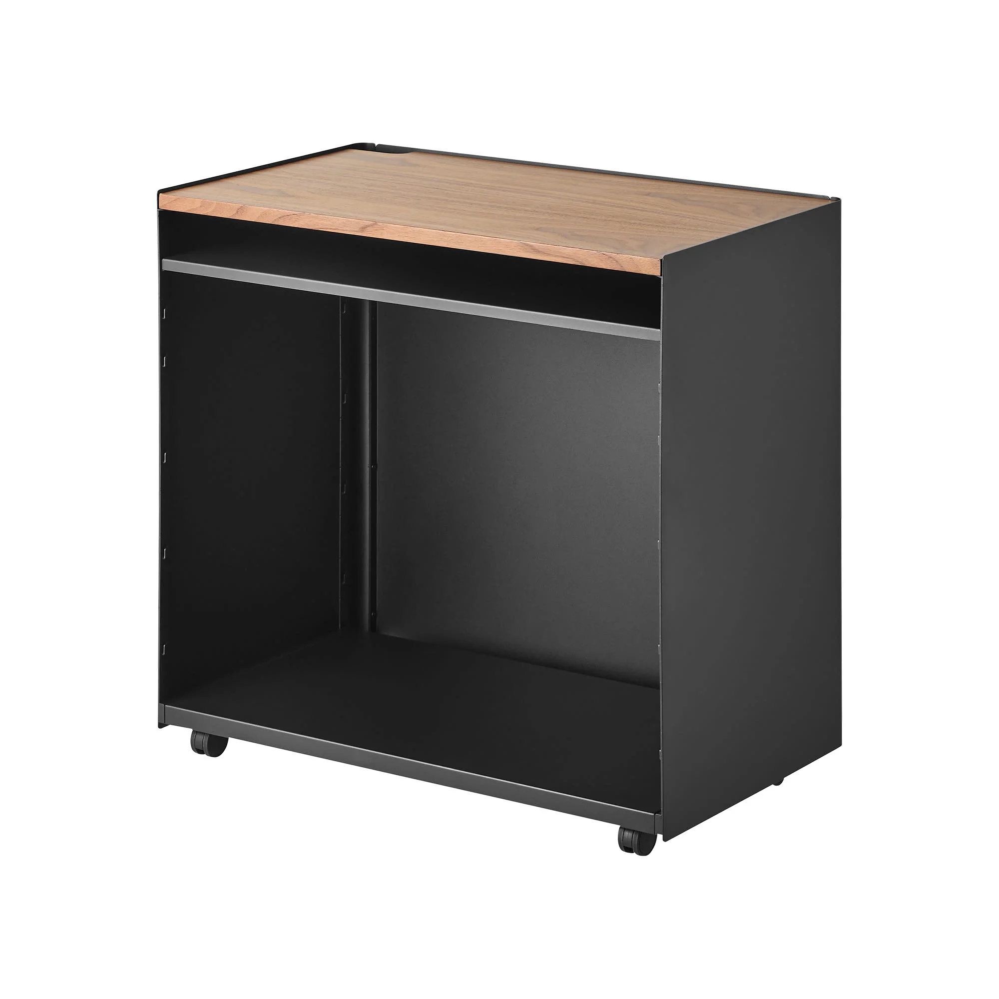 Mobile Hideaway Storage Cart (23" H) - Steel + Wood - Image 17