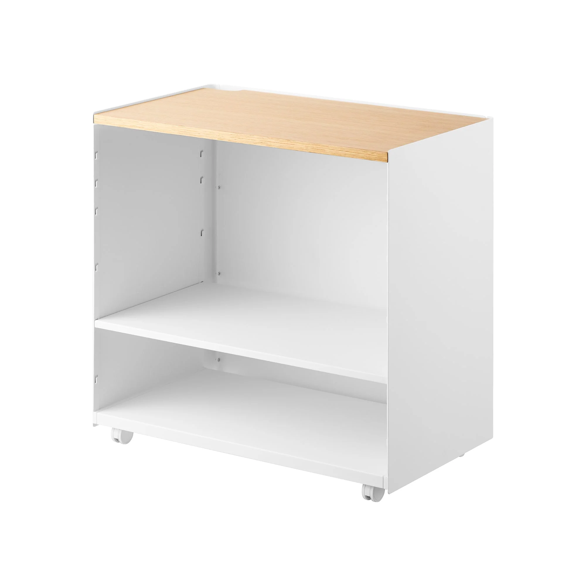 Mobile Hideaway Storage Cart (23" H) - Steel + Wood - Image 7