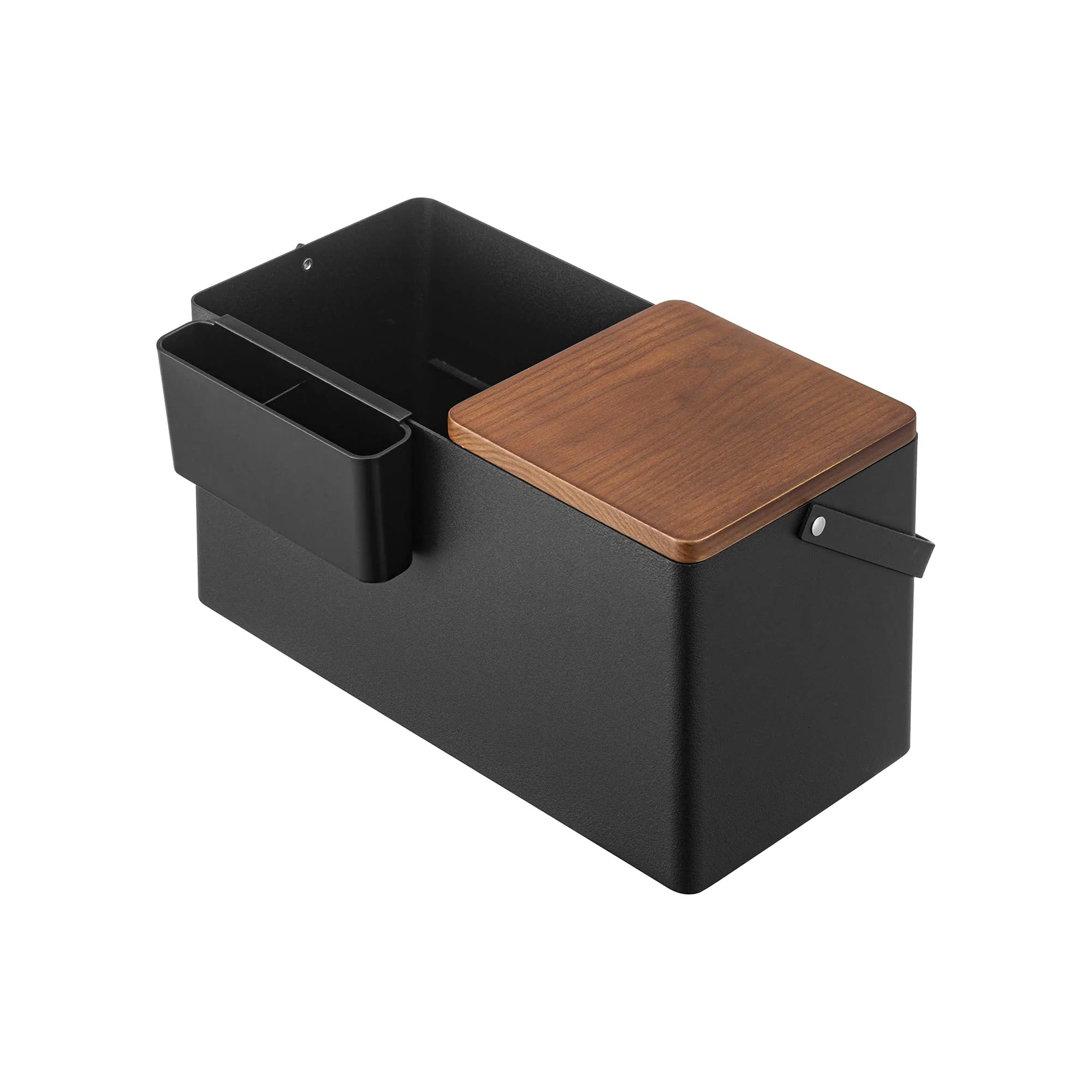 Makeup Organizer with Mirror - Steel + Wood - Image 14