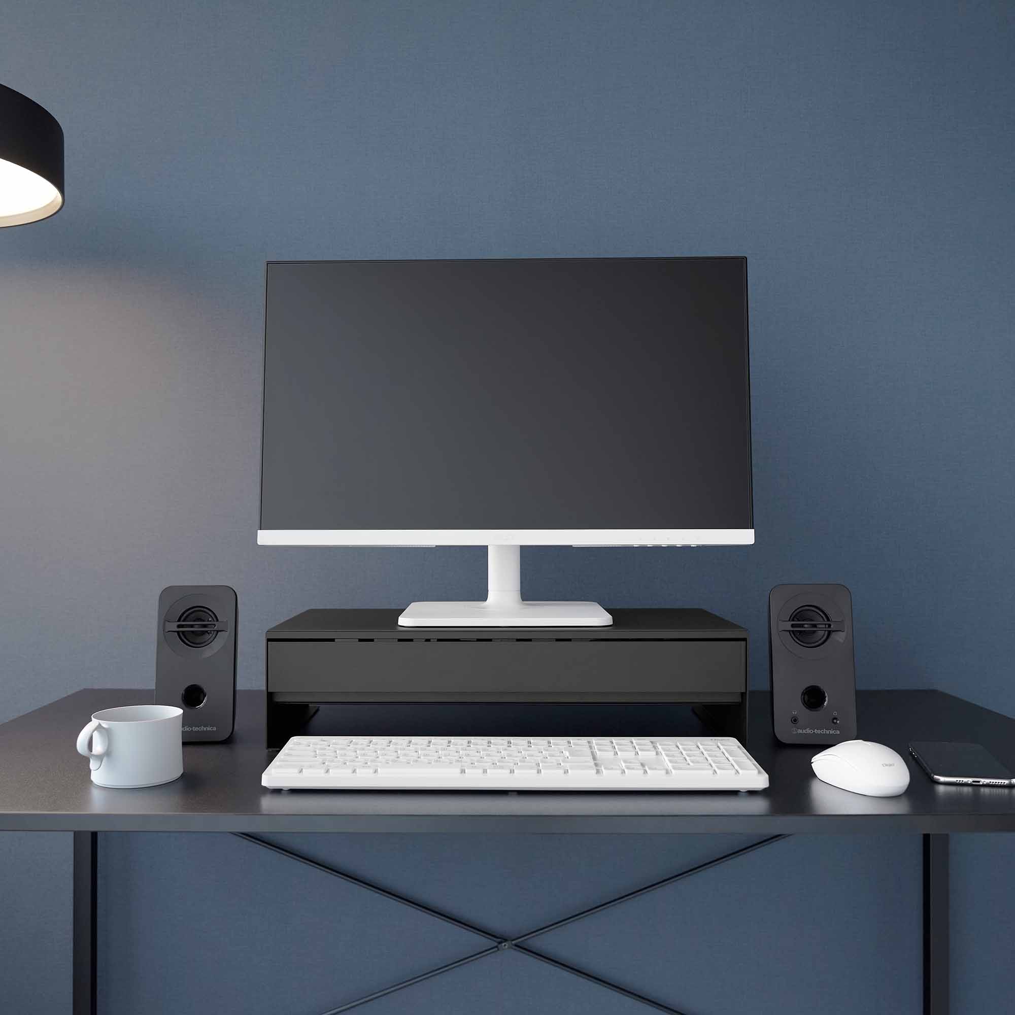 Monitor Stand With Drawer - Steel - Image 13
