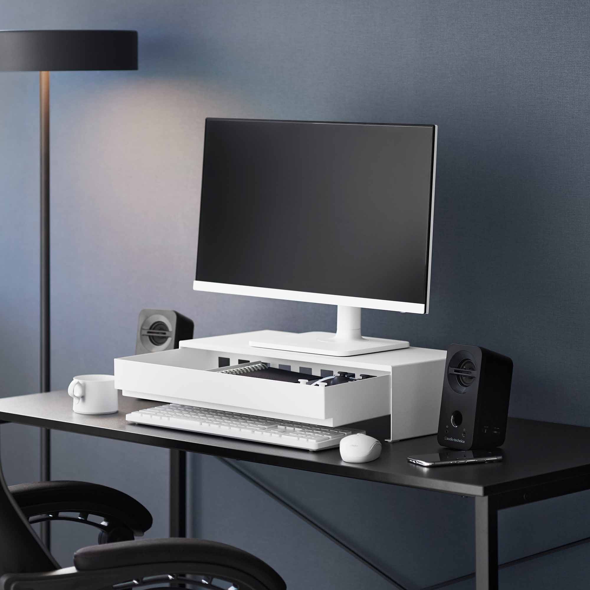 Monitor Stand With Drawer - Steel - Image 5