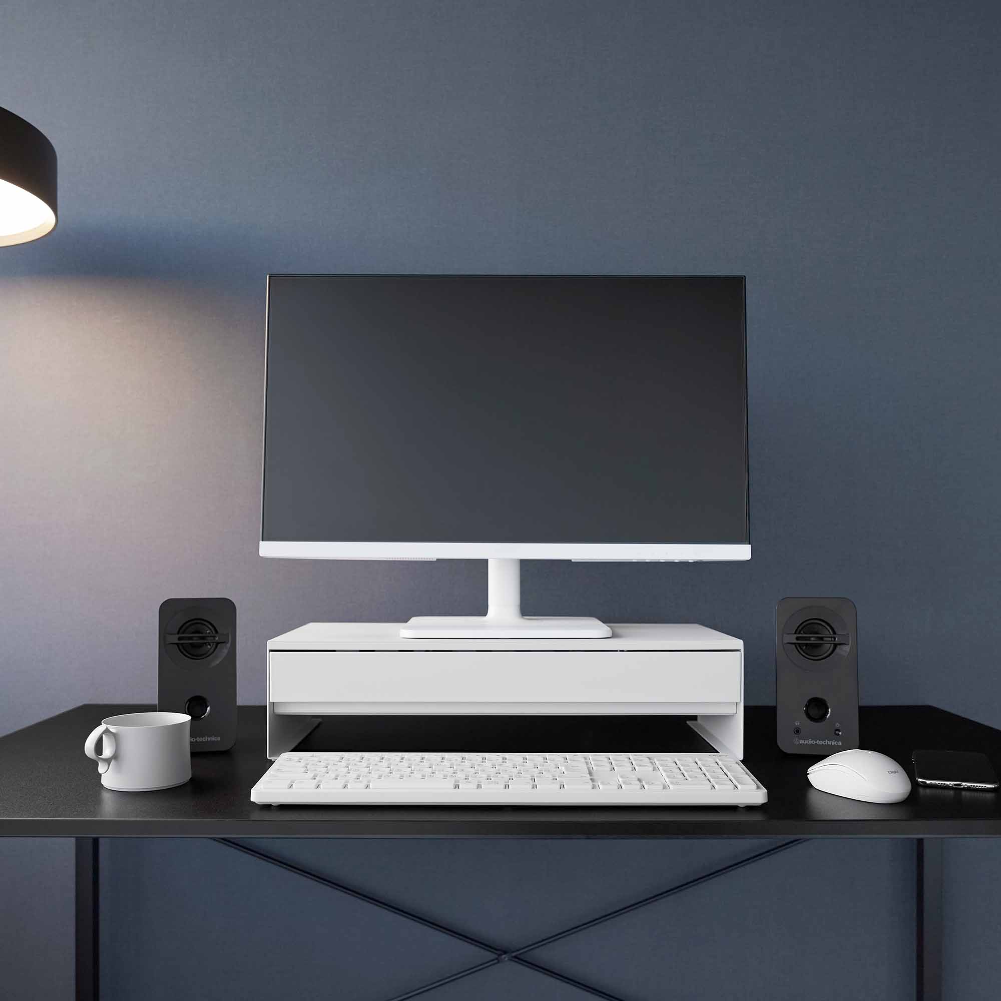 Monitor Stand With Drawer - Steel - Image 6