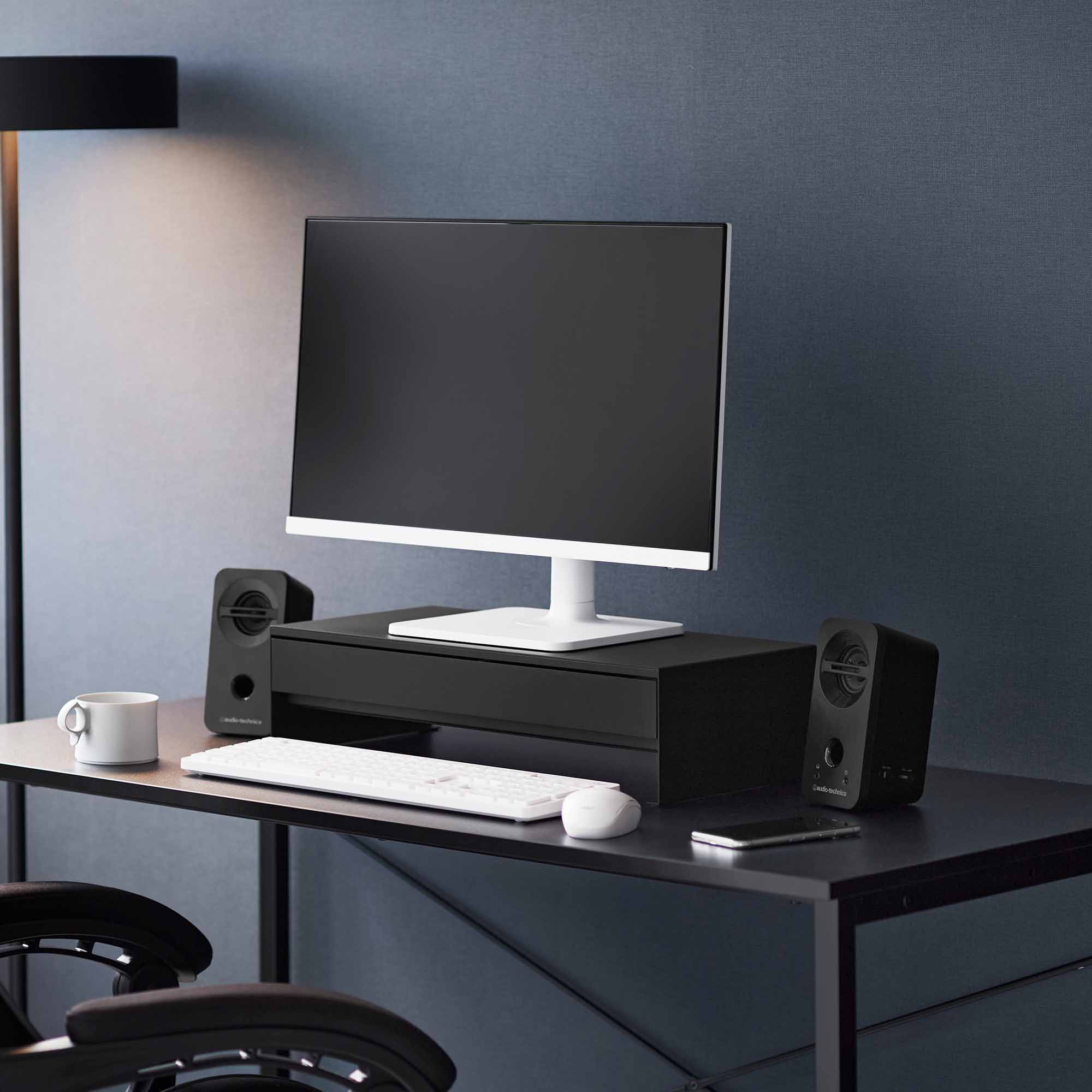 Monitor Stand With Drawer - Steel - Image 9