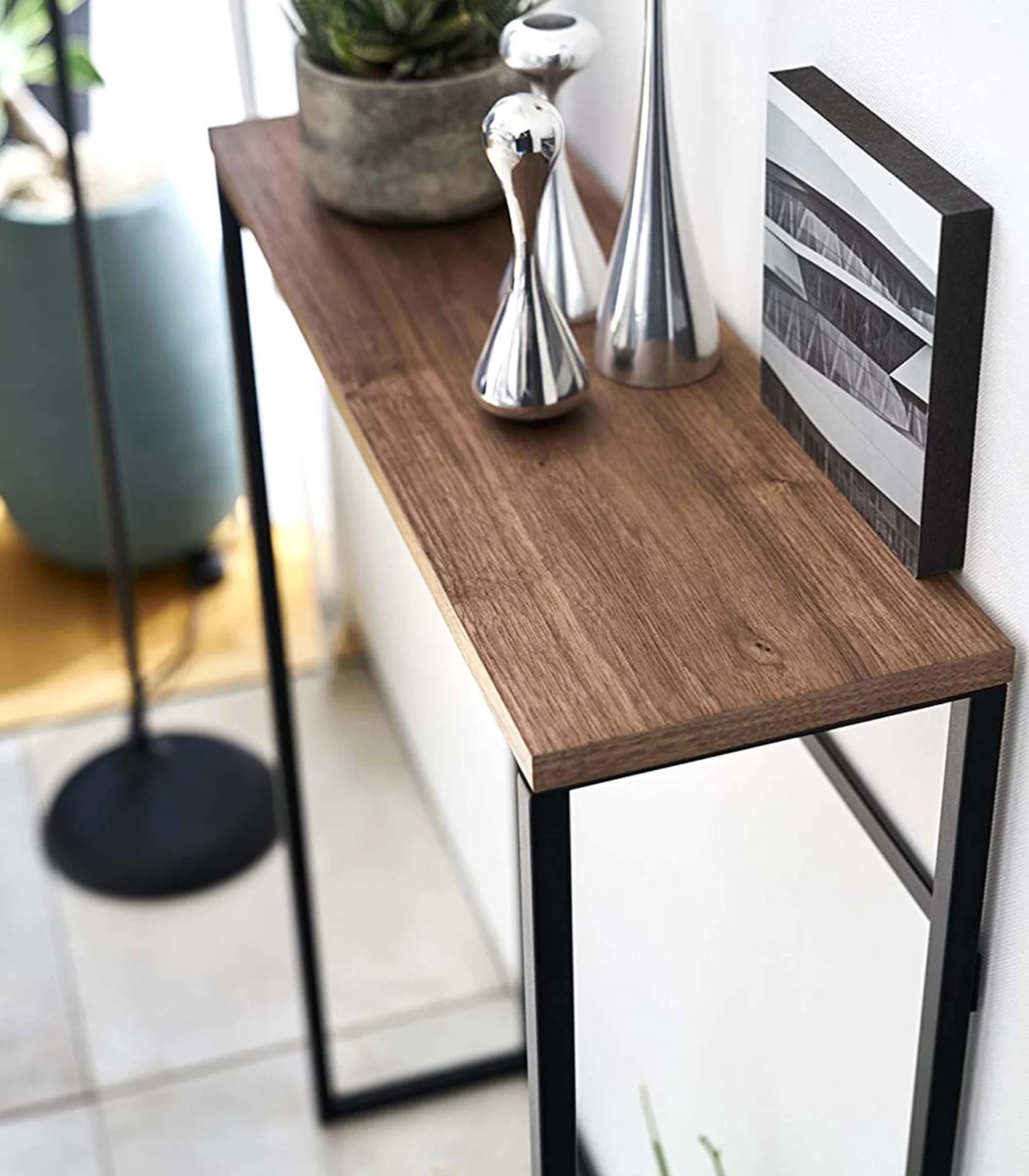 Narrow Entryway Console Table (32" H) - Steel - Image 12