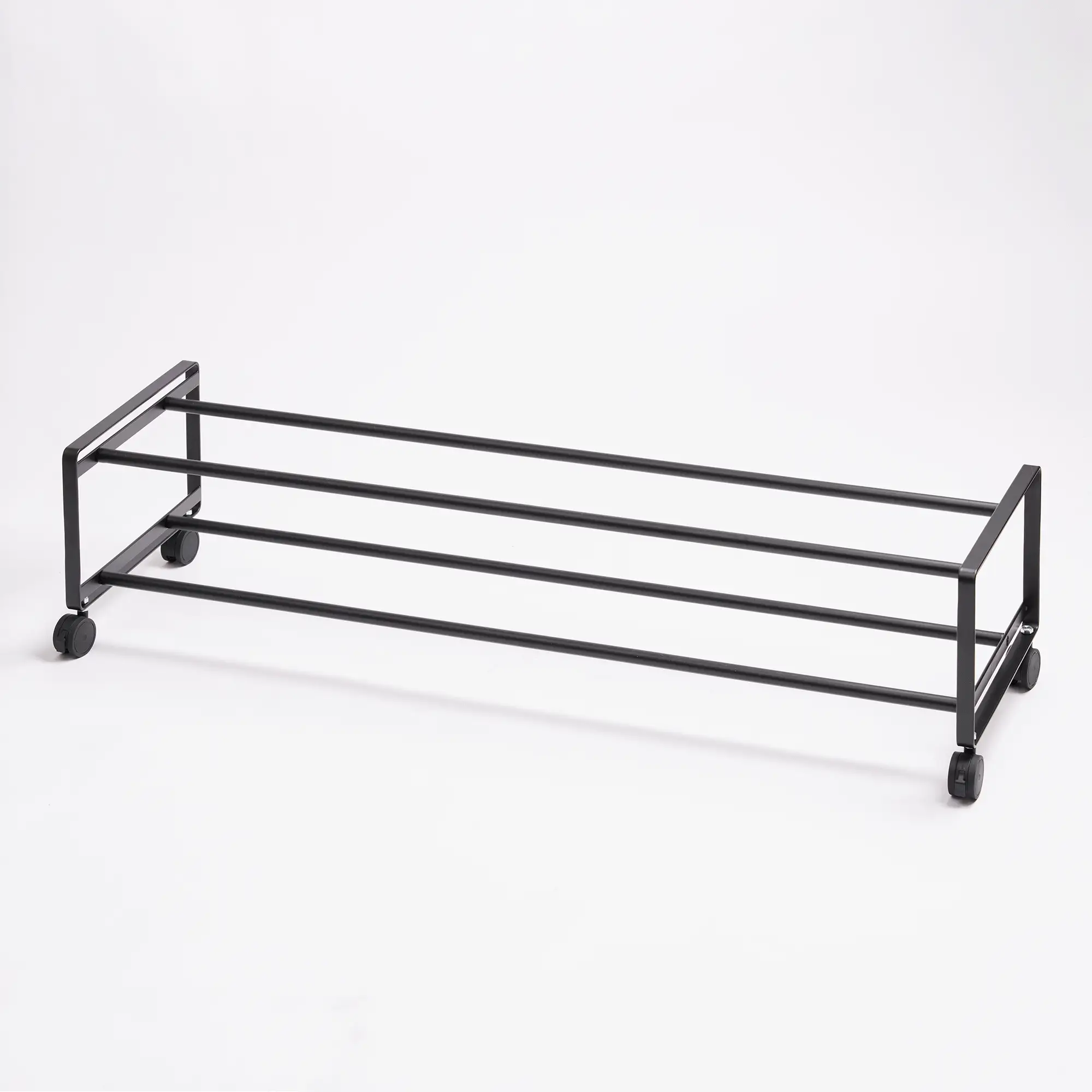 Two-Tier Rolling Shoe Rack (" H) - Steel - Image 10