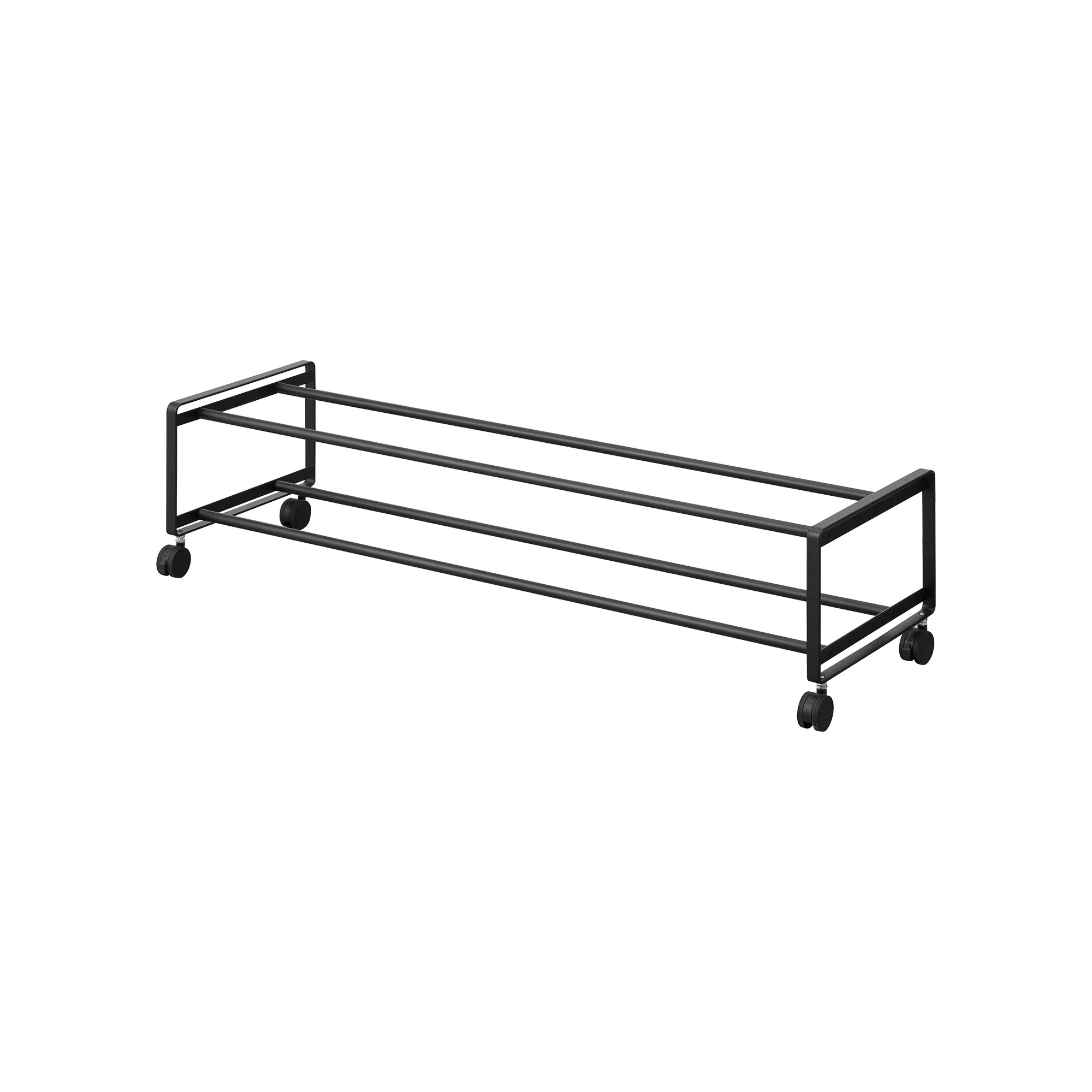 Two-Tier Rolling Shoe Rack (" H) - Steel - Image 16