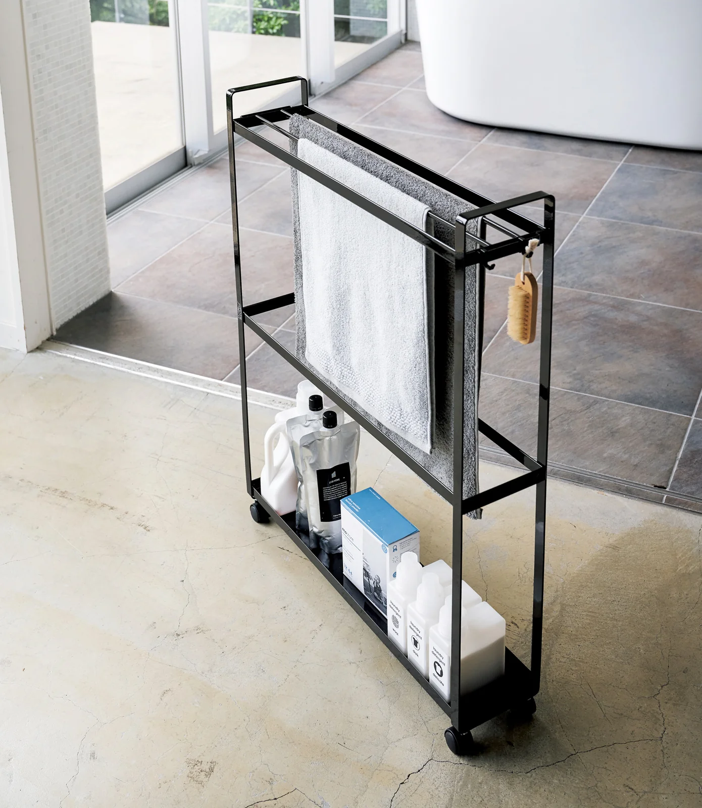 Rolling Towel Rack (33" H) - Steel - Image 6
