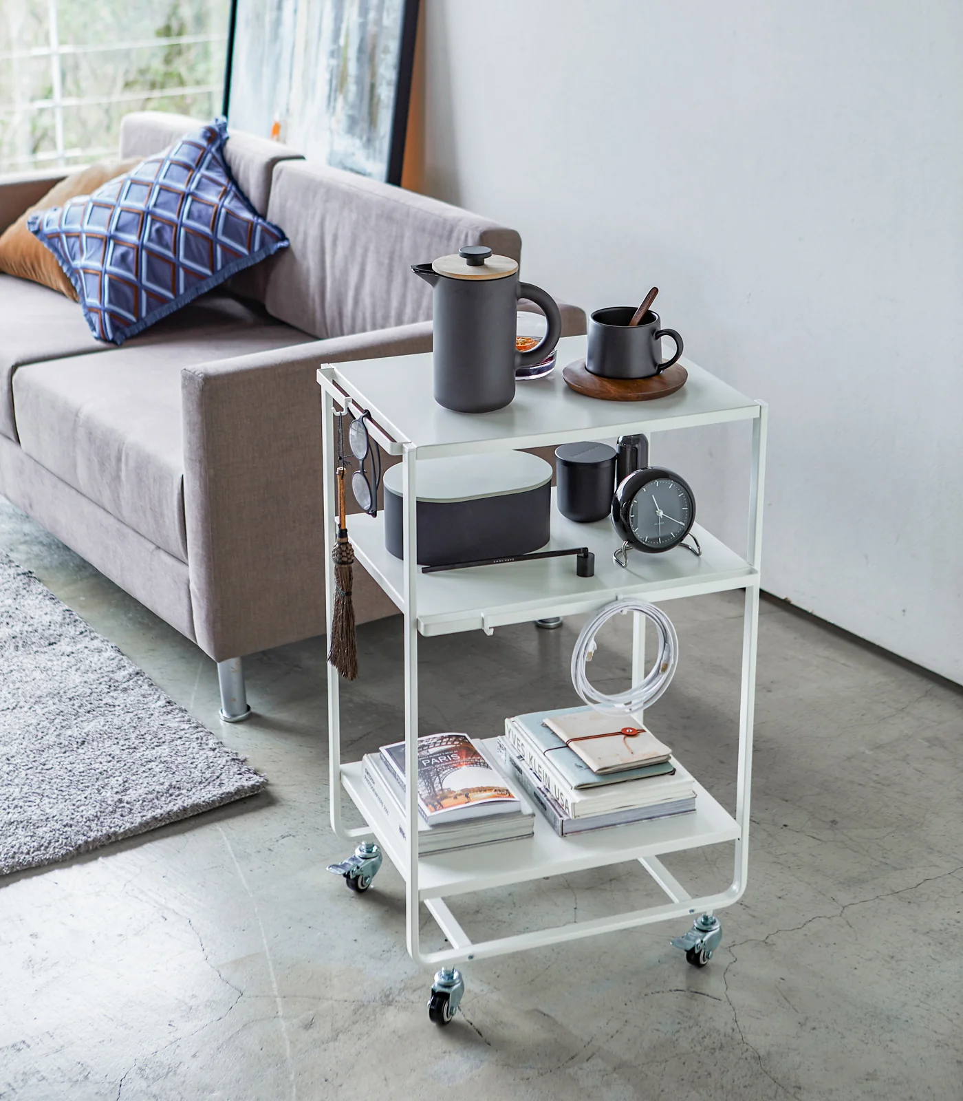 Rolling Utility Cart (32" H) - Steel - Image 4