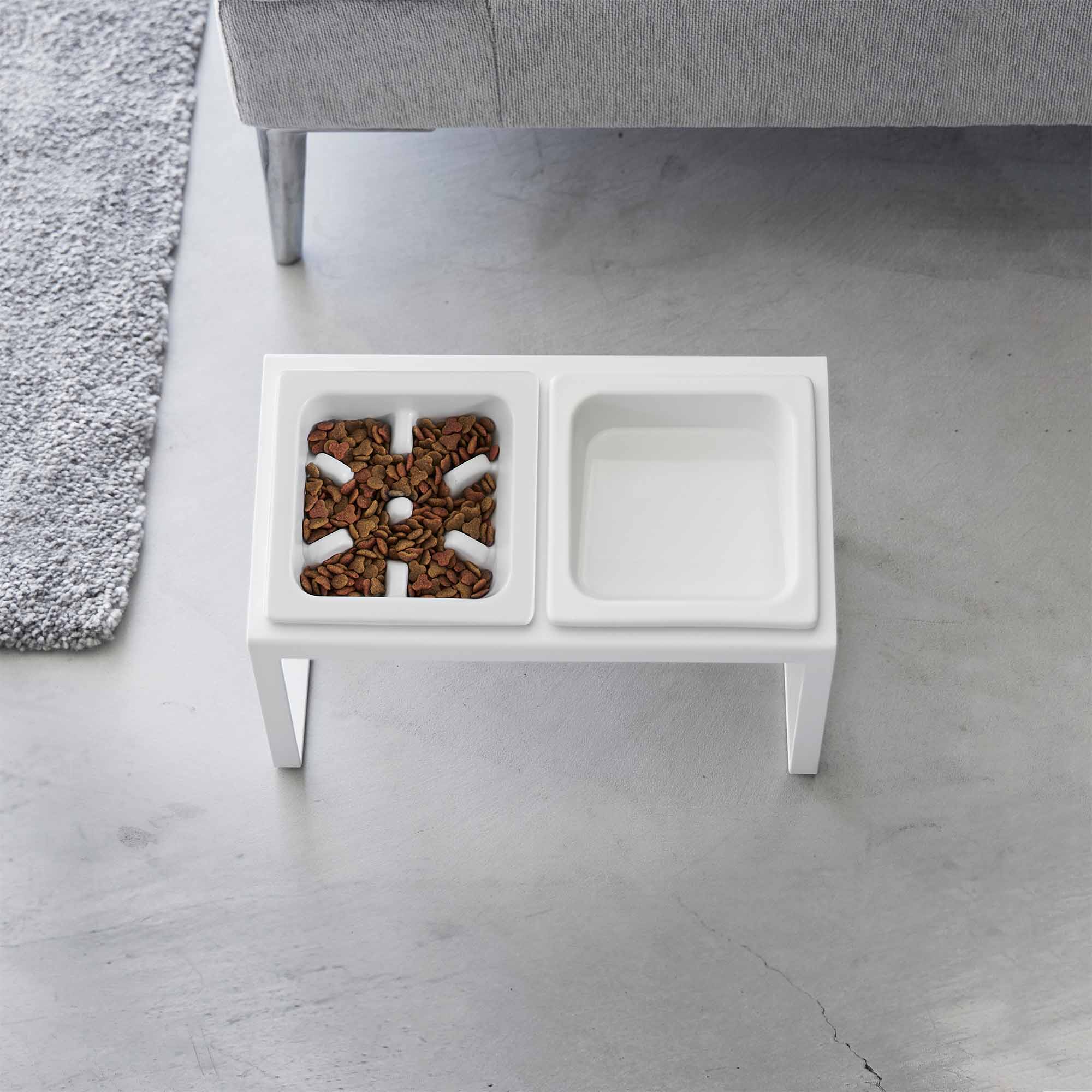 Slow Feeder Pet Bowl - Steel + Ceramic - Image 3