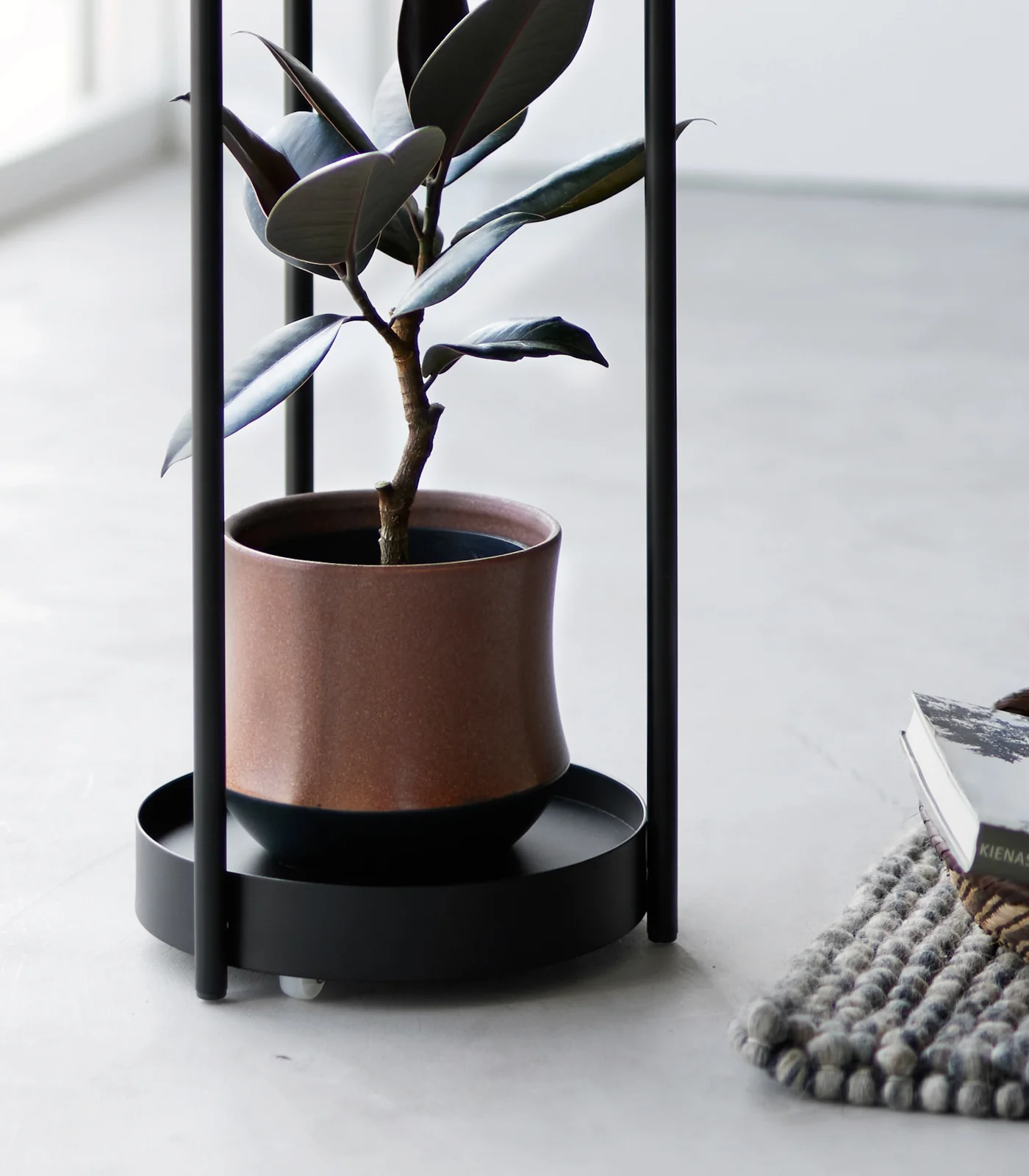 Two-Tier Rolling Plant Stand (28" H) - Steel - Image 15