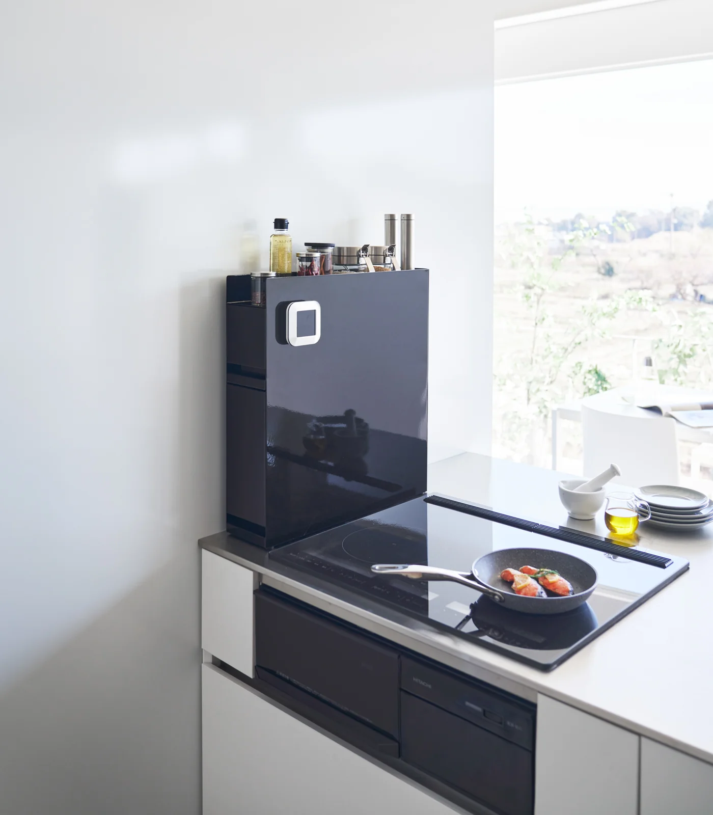 Two-Tier Sliding Drawer Seasoning Rack - Steel - Image 12